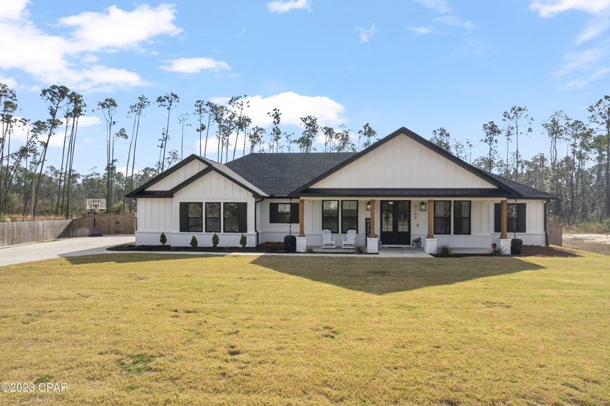 ''CURRENTLY UNDER CONTRACT, SELLER WILL CONSIDER BACKUP OFFERS''- Do not miss this opportunity to own this beautiful home in the exclusive community of Cedar Creek! Built by one of the top contractors in Bay County- Jeff Puckett. The craftsmanship is immediately recognized as soon as you walk in. This home features open concept with large formal dining and living room, 4 bedrooms, 3 full baths with an office, and 2 car garage. No expense was spared in this custom built home- upgraded lighting package, crown molding, electric fireplace, mudroom built-in bench, custom soft close cabinetry, high end appliances, quartz counters, LVP flooring, and much more! Neighborhood includes a clubhouse with dock, pool, and playground amenities.