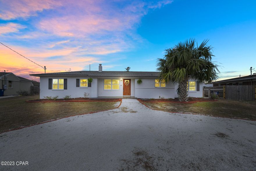 Welcome to 905 E 2nd Plaza. This home, fixed on a large half acre lot is set right in the heart of the desirable Cove neighborhood. This charming 1950's home has been completely gut renovated. New electrical, plumbing, windows, A/C, Everything! You will enjoy 4 large bedrooms, 2 bathrooms, a beautiful custom kitchen and an enclosed garage that can act as a 4th bedroom or home office if needed. Your family will enjoy the close proximity to down town Pc, walking distance to beach drive where you can watch the best sunsets in town, and 4 neighborhood parks. The crawl space of this home was encapsulated last year. This helps with moister control and helps to insulate your floors. Call today to schedule you showing!