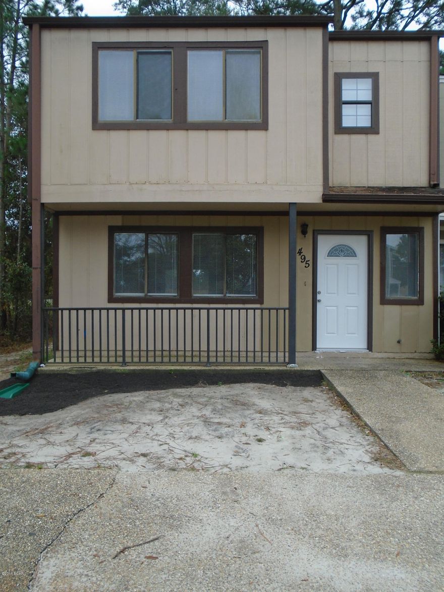 3 BR 2.5 BA Townhouse newly renovated inside.  Centrally located with open floor plan, breakfast bar, separate laundry room, and covered patio. All property sizes and ages are approximate, please measure and/or verify if important. School assignments are subject to change, please check with Bay County for most accurate information. NO PETS ALLOWED