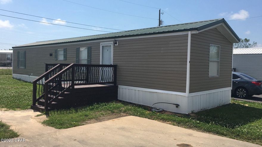 Clean 2/1 single wide mobile home in North Bay Mobile Home Living. Central heat and air, washer and dryer included. All property sizes and ages are approximate, please measure and/or verify if important. School assignments are subject to change, please check with Bay County for most accurate information. Deposit is the same as the rent. No pets allowed.