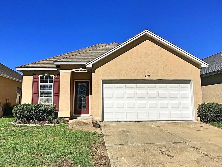 PANAMA CITY BEACH 3/2-You're literally around the corner from the beach (1/2 mile to Gulf), Hutchison Elementary, Surfside Middle, Arnold High Schools and all of the convenient shopping, entertainment and restaurants at Pier Park! This home features 3 bedrooms and 2 full baths a covered patio and 2 car garage, tile and carpet flooring, 9' ceilings, separate dining area, open floor plan and large kitchen island perfect for entertaining. Lots of natural light and located in X flood zone-All dimensions, measurements and other listing information should be verified if deemed important.