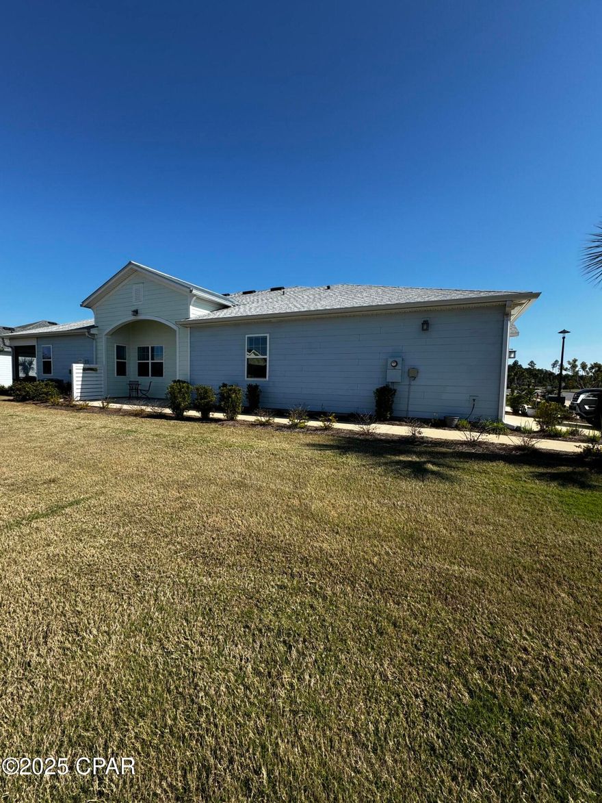 Live the coveted 55+ community of Latitude Margaritaville Watersound right now!  Home available for over 6 months only starting May 1, 2026 and all utilities included.  Relax on the screened in lanai with a pond view.  It just doesn't get any better!  Close to all the amenities!  This Jamaica Villa features 3 bedrooms, 2 baths, den and a 2 car garage.  Fully FURNISHED and all appliances included (refrigerator, range (natural gas), dishwasher, microwave, washer and dryer).  No yard work required so you'll have lots of time to enjoy all the amazing activities and meet new friends!

RENTAL REQUIREMENTS:
At least 1 tenant MUST be 55+
LONG-TERM (over 6mo to 1yr) 
SMOKING is not permitted in any home or lanai/porch
BACKGROUND CHECK (credit, criminal, eviction) required & paid for by each tenant
PETS - small dog only
$$ Due upon lease signing: Security Deposit $$ Due at Lease Start:  1st mo + last mo+ cleaning fee + pet fee due at move-in
COMMUNITY ACCESS - tenants purchase all gate & amenity access credentials through HOA (transponders & passports).  Tenants have full use of all amenities just as a homeowner has.