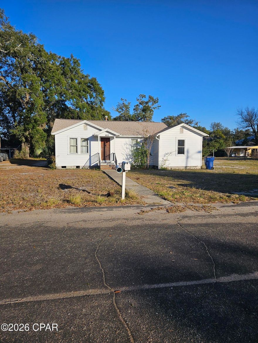 Perfect first home or investment property. The home is in excellent construction condition just needs the new buyers personal touch to make the property SHINE. Excellent location with nice surrounding homes and a nice large lot in St Andrews. Newer A/C and roof and Electric has all been upgraded. 3 bedrooms and 2 full baths with extra room for office or additional kids' bedroom. The property has two sheds outside, a covered patio outback that would make for a perfect outdoor kitchen! There's an area perfect for lounging around and entertaining friends or family! This property is priced right and won't last long. Way less expensive than renting in today's market! There is an adjoining lot that can be purchased to make for a bigger parcel or to build a new home. The home could use updated windows as they current windows are original. The home has the original Hardwood floors throughout parts of the home. The lot also has an Easement area between this home and the one that adjoins it to the north.