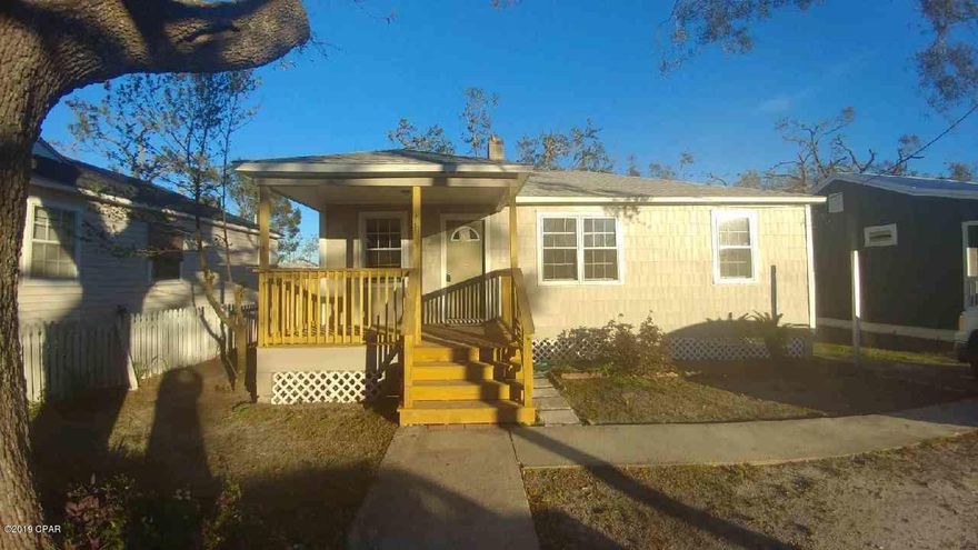 Flooring is complete come see! For $1000 you can own this Wonderful home in this great Neighborhood of recently remodeled homes where pride in ownership is evident. Stop in for a free pamphlet on how to obtain the new Hurricane loan. Freshly renovated from stem to stern. This St. Andrews cutie suffer no damage  from Hurricane Michael!  NEW: Plumbing, ceiling and bathroom fixtures, paint, AC and Roof! Nearly everything has been replaced within the last few months!  Hard wood floors are in great shape and the back yard is a nice big fenced-in space and even has some mature OAKS ( whole ones :)