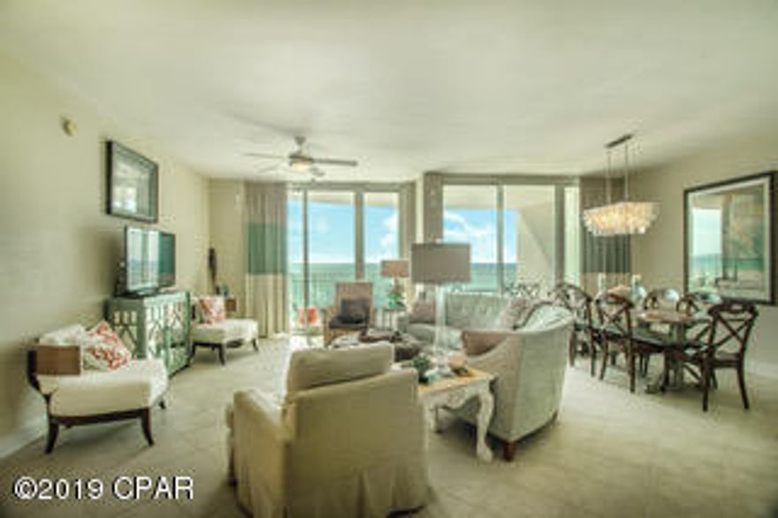 Rising 22 stories above the sugar white sands of Panama City Beach, Aqua commands the most spectacular position on Florida's famed Emerald Coast in the perfect location along the perfect beach. This 3 BR 3 Bath condo has a spacious living area with 2 sliding glass doors opening to the balcony and 42 feet of gorgeous Panama City Beach in your backyard. One of the most popular 3 BR floorplans on the beach there are TWO master bedrooms on the Gulf of Mexico The tile flooring, luxurious decor, granite counter tops and spacious balcony make this condo a highly desired rental and easy resale. AQUA has the location, across from Pier Park, that investors and rentals will find attractive. Financing is available with 30 year fixed loans and favorable terms for the serious investor. A must see!