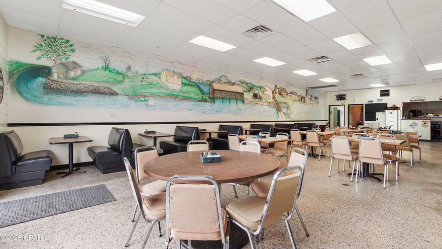 Imagine opening your restaurant in the heart of historic downtown Blountstown, where the community is already buzzing with excitement for a new eatery. This rare turn-key opportunity sits on busy State Road Hwy 20, providing your business with outstanding visibility and a steady flow of locals and visitors alike. Blountstown regularly hosts local events and small-town celebrations, bringing even more foot traffic and a sense of connection you'll love being a part of. The neighborhood is friendly, supportive, and ready to welcome your new restaurant. The space is thoughtfully equipped with everything you need to get started right away—from kitchen essentials like a small ice storage bin, double cooler, salad bar, two buffets with hot wells, stand-up freezer, side-by-side refrigerator/freezer, cutlery, dinnerware, donut fryer and maker, industrial food mixer, to seating for all occasions: 28 tables, 3 chairs, and 18 booths. You'll also find a gas stove and oven, 3 griddles, 3 large fryers, sandwich cooler, large double-door cooler, food slicer, two waffle makers, large microwave, and much more. Host memorable gatherings in the spacious kitchen and dining area, or offer a cozy experience in the private dining room. The building provides generous storage, modern restrooms, and hassle-free parking—street-front and a large city lot in the rear—making it easy for both you and your guests to enjoy every visit. If you're ready to bring your vision to life and become a beloved part of Blountstown's growing downtown, this is your moment. Opportunities like this are rare—schedule your private tour today and see how your dream restaurant can become a reality!