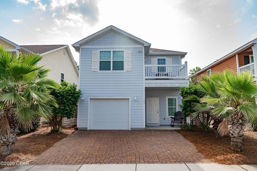 Enjoy this modern FULLY FURNISHED 3-bedroom home in Inlet Beach. Right around the corner from the home is Rosemary Beach, the upscale 30A destination that features luxury dining shopping and the best beaches in the Panhandle! This home features upgraded stainless appliances, a large living area, a backyard with covered patio and a propane grill. The master bedroom has a king bed with his and hers dual walk-in closets and a private patio. The master bathroom has an oversize bathtub, dual vanities, and a separate shower stall. The second bedroom has a king bed and a writing desk, and the third bedroom has a queen bed. There is also a single-car garage, a full-size washer and dryer, and ample storage space. The neighborhood also has a pool and clubhouse for guests to enjoy.