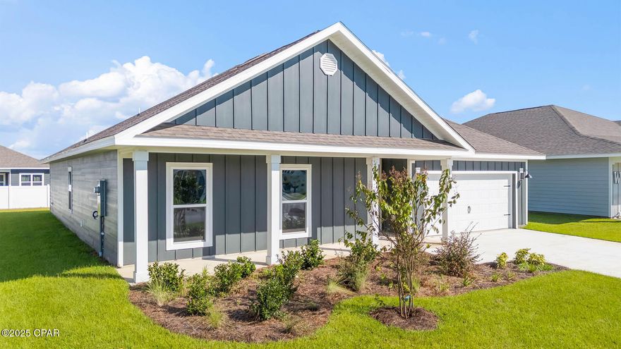 The Victoria is a large open floor plan that is a great addition to our Tradition Series homes at Liberty. The Victoria is a 4-bedroom, 2.5-bathroom, 2 car garage home that has 2,275 square feet and many features. It is a popular floorplan built at many of our communities here in the sunny Panama City, Florida. As you approach the Victoria floor plan, you will notice the large covered front porch and beautiful Hardie Board Plus siding that covers all sides of the house. There is also a covered back patio that has plenty of room for patio furniture to enjoy your morning coffee or having friends over. 

On the inside of the Victoria, you'll notice the sunlight that radiates throughout the home from the many windows and the EVP flooring throughout the main areas of the home. Each bedroom has plush carpet floors and closets with ventilated shelving. The large open living room has tray ceilings and a ceiling fan and opens to the kitchen and dining area. The kitchen and full bathrooms have beautiful white cabinets and elegant white quartz countertops. The primary bathroom features a double vanity and a separate tub and a shower with glass doors next to a walk-in closet, saving you space in the main bedroom. The guest bathroom also features a double vanity and plenty of cabinet space.

Appreciate the convenience of a Smart Home technology package, featuring keyless entry and an intuitive control panel for your thermostat, lighting, and security systems. The exterior of this home features Hardie Color Plus Siding and is uniquely engineered to stand up to the harshest elements from wind, rain, fire, freezing temperatures, and hail. Dimensional shingles with 30-year warranty. A landscaped front flower bed at entry way and fully sodded yard. Our Liberty community features underground utilities making it less susceptible to damage from severe weather leading to fewer outages and more reliable service. Residents of Liberty can enjoy exclusive access to two amenity centers, complete with two pools, a children's splash pad, two playgrounds for endless fun, and a well-equipped fitness center. Our second amenity center features a basketball court and two pickleball courts for after school and work fun! Embrace the lifestyle you deserve where every detail is curated for your ultimate enjoyment.

Come and see for yourself why the Victoria is a popular floor plan for new home buyers. To see this floor plan at Liberty, stop by our model home today or schedule an appointment online.