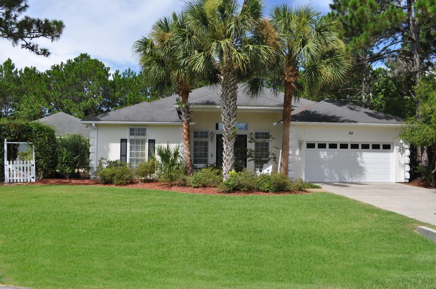 This FABULOUS custom built executive home is situated on the Hombre Golf Course! With 2,300 sqft of living space, this 3BR/2BA beauty offers an abundance of amenities and spectacular architectural features.  There are 12’ and 10’ ceilings adorned with crown molding throughout the home, gorgeous transoms with antique glass, a fireplace with marble hearth, a surround-sound system inside and out, and a laundry room that doubles as a hurricane safe room. The kitchen includes all GE Profile appliances, a built-in desk and a large wrap around bar. The Master Suite has French doors that open to the lanai and the adjoining bath offers double vanities, whirlpool tub, a huge walk-in closet, a dual-head shower with separate steam control and a lovely chandelier. The two additional bedrooms have storage cabinets above the closets and thanks to a pocket door, extra privacy from the living area.  If you like to entertain, the screened lanai with summer kitchen and pool is the ideal setting, with a terrific view of the beautiful garden area and the 13th tee of "The Ugly" course at Hombre Golf Club.  The pool was recently replastered ensuring many more years of enjoyment.  Additional features include custom fitted clear Lexan hurricane shutters, a side golf cart door right off the cart path, a 5,000 watt generator with interior access plug.  For easy maintenance,  the exterior of the home is painted with Elastomeric paint.  Not only are you just around the corner from the Hombre Clubhouse, you're only a Â½ mile from the sugar white beaches of the Gulf of Mexico.  This home and community is the very best in quality living. All info is approx. and must be verified by Buyers if important