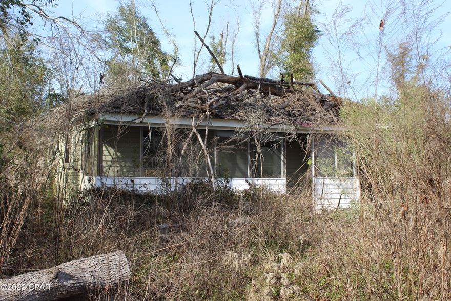 Here you go, this property was severely damaged by Hurricane Michael. The two homes are not habitable, the storage shed is good, wells and septic should be good.

Take a look, we won't mind, but be careful!