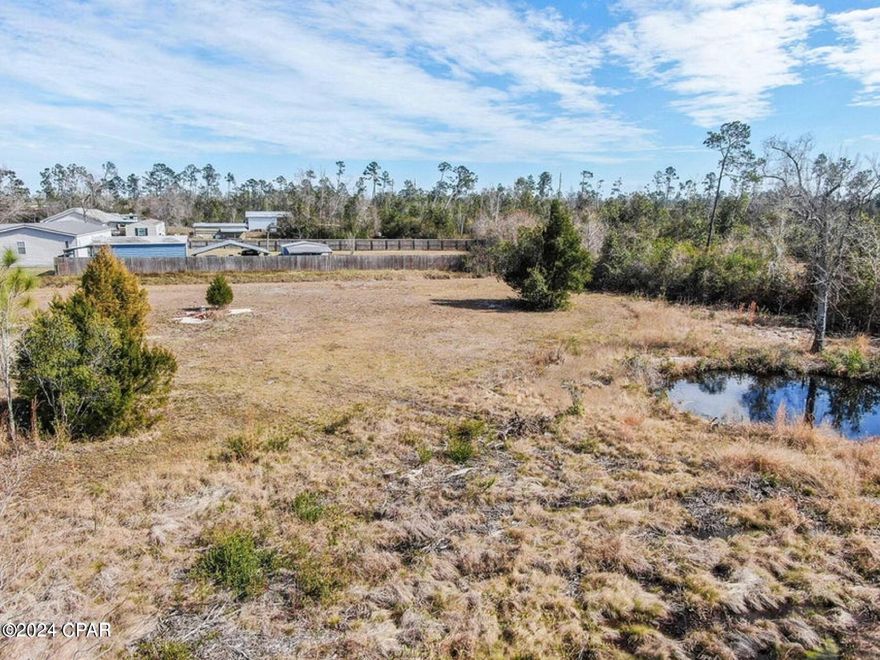 Beautiful oversized building lot with enough room for a house, pool and large garage and shop on a paved road just minutes from Panama City. Owner Financing Available