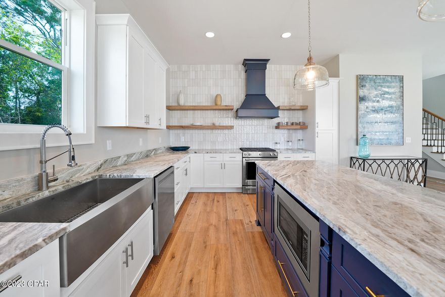 South of 98 NEW Construction property that is offered FULLY FURNISHED with a Private 10' x 20' Pool. This 3 Bed, 3.5 Bath with a bonus double bunk room is located on the west end of Panama City Beach...just minutes away from 30A. NO HOA...which means short term rentals ARE allowed! Projected to do up to $140K Annual Gross Revenue on Palm Vacations Property Management plan. Home is currently under construction and is projected to be 100% complete by March 2023. Furniture selections, lighting selections and all appliances including in the sale are in the photos section.