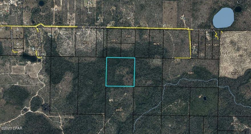 Wooded acreage loaded with wildlife.  No known access.  1 hour drive MOL to Panama City to Beaches. North to I-10. Want more land to increase your private paradise, Combine the adjoining east 40 and create your own world with a total of 80 acres.  The adjoinging 40 acres will have the access you need to drive it on in and shut the gate! See MLS 766536