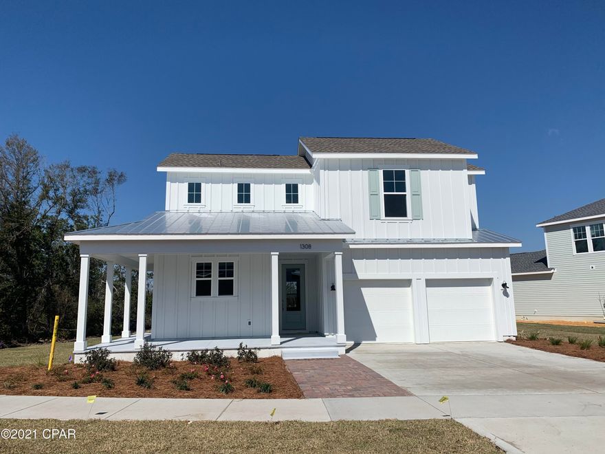 This St. Vincent floor plan is a 3-bedroom, 2.5-bath 2447 sq ft home featuring a huge living area with 9-foot ceilings and plenty of windows to allow for natural light. The kitchen features stainless steel appliances with a gas range, quartz countertops with a

tasteful back splash, an under-mount sink in the expansive island, white cabinets with soft close doors and drawers with under mount lighting. This spacious pantry will accommodate the most demanding chef in your family. Your spacious downstairs master suite includes a 9-foot tray ceiling Enter your bedroom & bathroom oasis with a tile-to-ceiling shower, double vanity with undermount sinks, enclosed water closet, and a walk-in closet sure to please. Upstairs is a bonus room/loft perfect for a play room or office, two spacious bedrooms with plenty of storage, and a full bathroom with a double vanity. Outside enjoy inviting front and rear covered porches, an attached double car garage and a lot big enough for a small pool. SweetBay offers a walkable family community with a Charter School that ranks in the top 10% in the State of Florida, 4 parks, (at the moment), 5.7 miles of nature trails and will soon boast a town center that will be the envy of Bay County. You owe it to your family to see this house today!