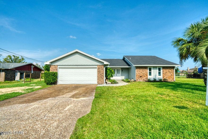 Coming Soon! This 1700 sq ft. home sits on almost half an acre lot with a completely fenced backyard oasis featuring an inground pool. This 3BR/2Ba home was completely remodeled inside and out in 2019 and was recently refreshed with inside and out. The interior floor is a modern farmhouse style porcelain plank tile. Recessed LED lighting throughout.