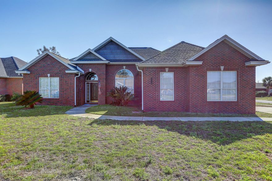 Welcome Home! This lovely brick home features include a large study, formal dining room, well equipped kitchen with a breakfast nook, split bedroom plan with Jack n Jill bath, a spacious master suite, in-ground pool, pool house, corner lot and in The Hammocks neighborhood.  Also, all new maintenance systems replaced with the remodel, i.e. AC, Pool Equipment, Roof, etc., Conveniently located to schools, shopping, Tyndall AFB, NSA Panama City and of course, The Worlds Most Beautiful Beaches! Call today to schedule your private showing but until then check out the video for your virtual walk thru!