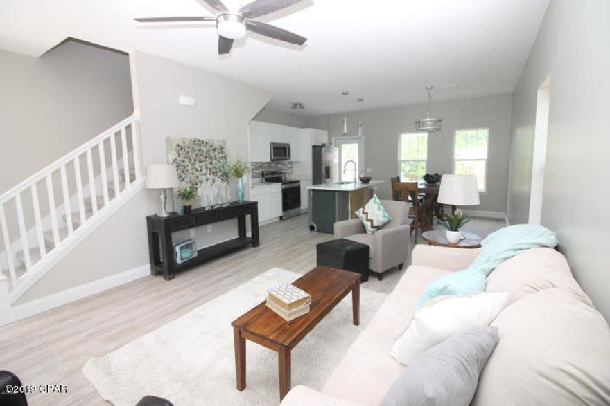 Beautiful New construction Home. This home is Perfect for a Beach get away or a home for a growing family. This home has Custom Cabinets, granite looking counter tops, LVT luxury Vinyl floors, Huge yard, and is not in an HOA and is spacious and New. Come see this beauty today.