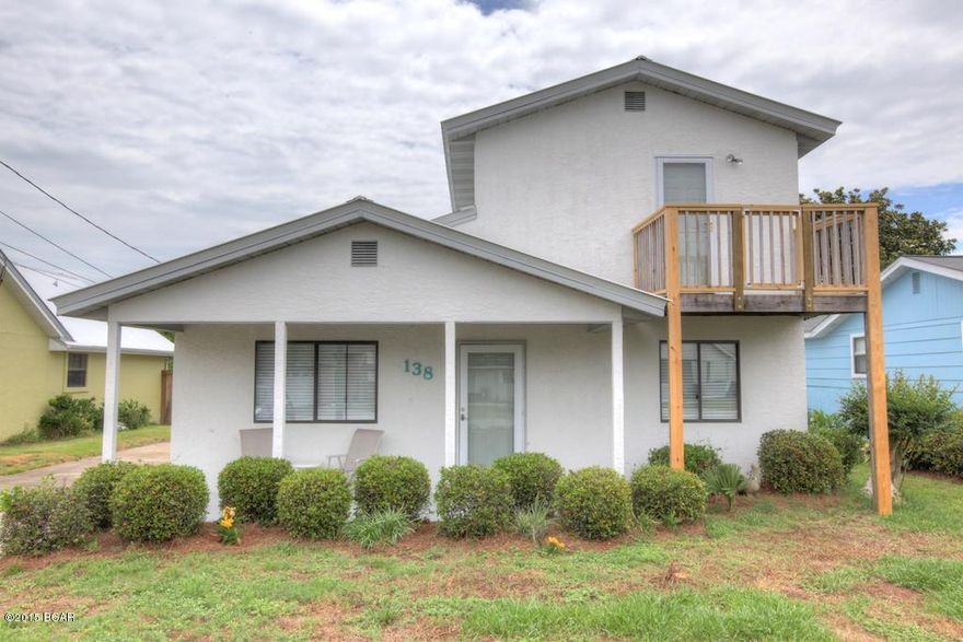 This 4 bedroom, 2.5 bathroom home is centrally located near the Pier Park area in Bid-a-Wee Beach neighborhood. Residents & guests of this quiet community have 4 private beach access points to choose from. Kitchen features breakfast bar & brand new stainless steel appliances. Downstairs is the master bedroom suitable for king bed, guest bedroom, & two full bathrooms. Spiral staircase takes you to two additional guest bedrooms & a half bath. **Small pets negotiable with non-refundable $250 pet fee. Home is unfurnished.