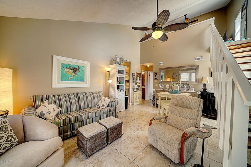 This Horizon South Condo is perfect for your beach getaway. This two bedroom, 2 bath is being sold furnished. New AC and roof installed in 2017.  This unit is in great shape, never been rented, and ready for you to move in. Horizon South offers 4 pools, and a dedicated beach. Located on the popular west end, close to Pier Park and Frank Brown Park.