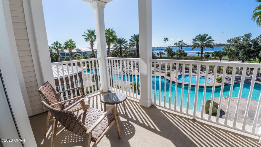 Central location of unit# 306 at Reflections is where you and your guest will want to be. It overlooks the 10,000 square foot zero entry pool. The smaller round heated pool can be enjoyed in the cooler months while watching the golfers tee off from number4. The best part is enjoying the peaceful bays views and watching the boats go out for a day of fishing or fun.This spacious one bedroom unit boasts tall ceilings, oversized doors,lots of glass for the endless views. Wake up to a gorgeous sunrise or end the day with a majestic sunset. Reflections has the best location, Just a five minute drive To the beach. Great beach front restaurants close by where you can enjoy a bite to eat or splash in the gulf.Our beaches are well know for the white sand and the crystal blue waters. Or walk to the Marinia from you're unit and watch the hustle and bustle of the boats going in and out and maybe catch a fish tale or two. Or Visit the Nicholas Golf Course in Bay Point for around of golf or two.Reflections offers short and long term rentals. However many units are owner occupied or second homes to some. Many upgrades in 2025. New carpet  new water heaterand built in microwave just to name a few. Short term  Rental information upon request. Come see all Reflections has to offer.