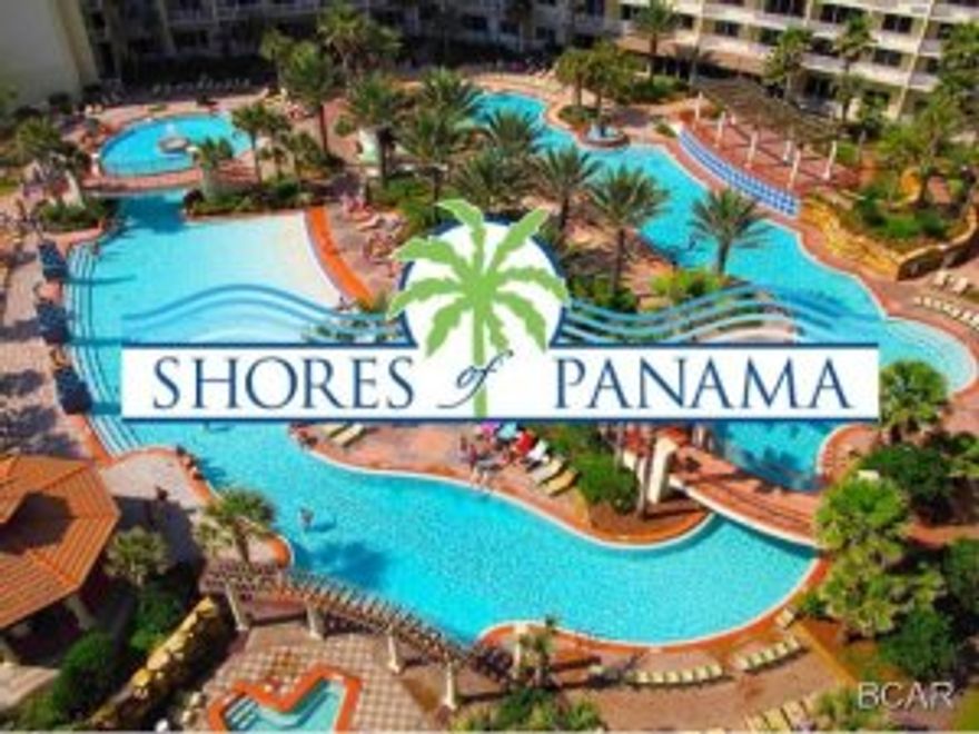 This beautifully furnished condominium is a 1 Bedroom + Bunk, and has the potential to sleep 8 guests. The Shores of Panama is an excellent location on the beach next to Pineapple Willy's and is within walking distance of other restaurants and entertainment. A resort unlike any other with beautiful exterior details and impressive modern architecture. It is Panama City's ultimate vacation destination with multi-million dollar amenities: huge lagoon pool, fountains, two tiki bars, exotic tropical landscaping and large indoor heated pool. Some other Club amenities include: on site spa, fitness center, and a ballroom for special events.