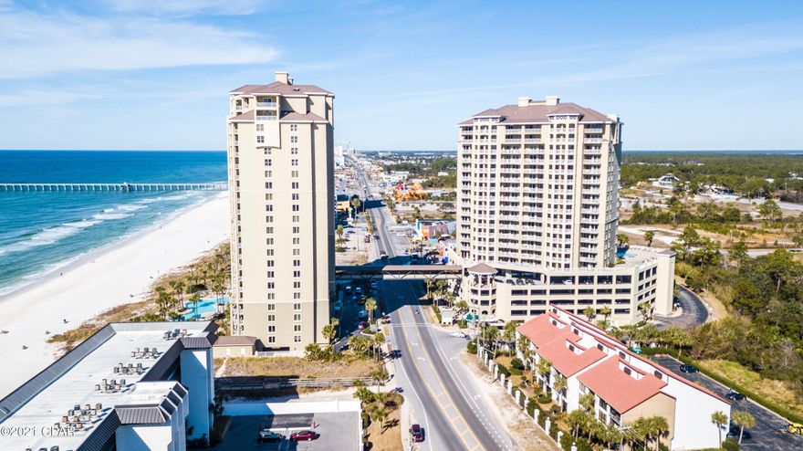 Enjoy the Gulf from your oversized balcony! Beautifully decorated 1 bedroom 2 bath with bunk unit in one of the most desired properties on the beach! Large open kitchen with stainless steel appliances. Large great room with Stunning views of the Gulf, Cozy Master bedroom with Large bath. Bunk area with bath. 2 pools, hot tubs, BBQ stations and gym. Heated pool and Fitness Center  down the hall. Built in Rentals on the books through Feb 2022 to be honored by new owner.