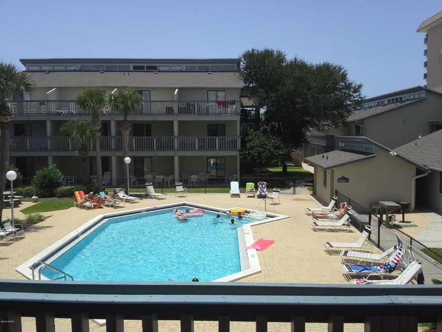 Second floor poolside unit. Recently remodeled. New air conditioner. Furnished. Shows very well.