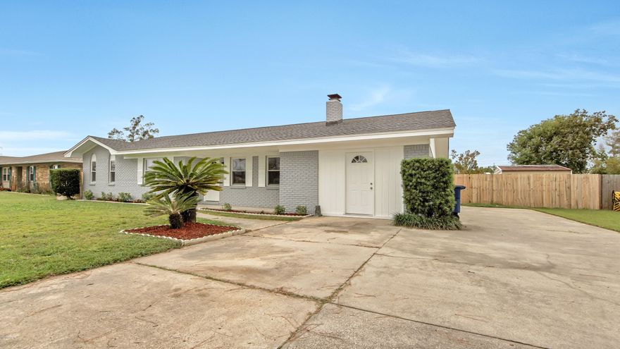 'CURRENTLY UNDER CONTRACT, SELLER ACCEPTING BACKUP OFFERS'. As soon as you walk in the front door, you will notice the bright and spacious open floor plan, boasting new vinyl floors, remodeled kitchen with granite countertops, soft close cabinetry, island and stainless-steel appliances as well as modern lighting for the perfect ambiance. The home has a large heated and cooled bonus room with closet, windows and its own private entrance that can be used as a fourth bedroom. Other highlights include updated bathroom fixtures new roof, double pane windows, water heater A/C unit and much more. This home is connected to city water and sewer but has a functional private well on the property The oversized sturdy shed in the large fenced in backyard will provide enough room for storage and work space. Located minutes from schools, shopping, dining, entertainment and 10min away from Panama City Beach amenities. Call now for your private showing!