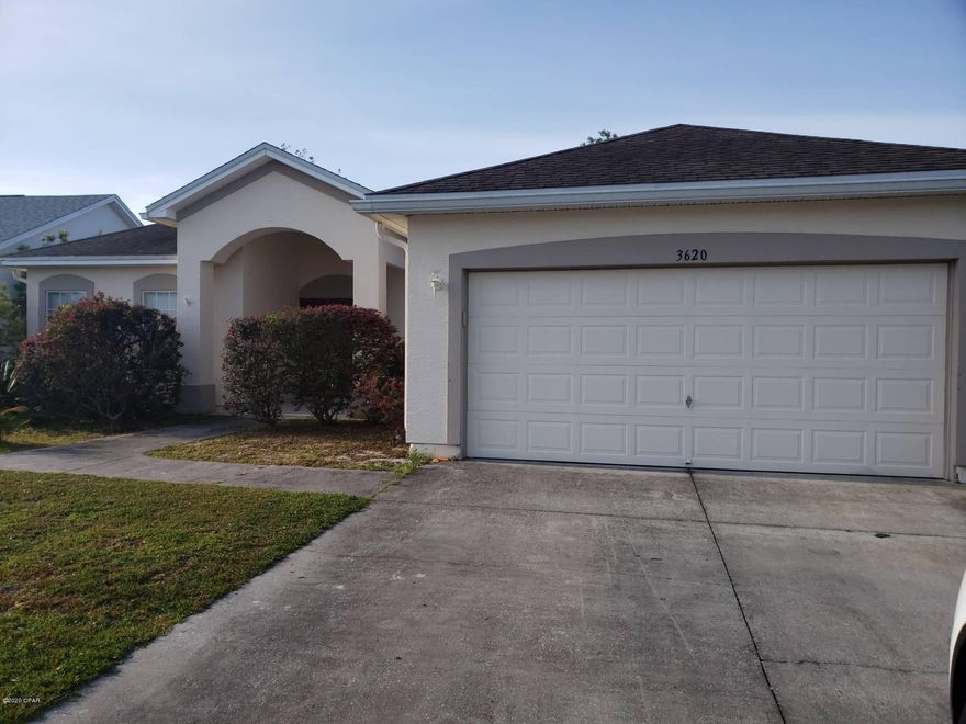 This home offers a Gourmet kitchen with Corian counters, cherry cabinets, stainless appliances. The great room has built in serving bar and French doors leading to a screened in porch. Home features a double split bedroom plan. The master suite has garden tub, separate shower and large double vanity area(right back corner)*2-bedrooms/1bath (Left back corner) ''Bedroom/3rd bath is separate wing off front left corner. Great office or mother-in-law suite. 2 car garage. Sprinkler system. Community pool and rec. area.



*1/2 off deposit for active military*



*All pets are a part of the application process and are subject to the homeowner's approval*