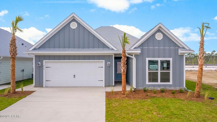 Welcome to 168 Needle Rush Drive, one of our new home floor plans at Windmark Beach in Port Saint Joe, Florida. The Kennedy has two floor plan options: a 4-bedroom, 3-bath plan and a 5-bedroom, 3 bath plan with 2145 square feet of beautiful, spacious living. The Kennedy is the perfect home for a family looking for more room or for those who want to have family and friends visit the cozy little town of Port Saint Joe.

When you enter this beautiful home, you will notice beautiful granite countertops in the kitchen and all bathrooms, 5 panel wood doors, engineered vinyl plank flooring throughout the entire home and 9-foot ceilings throughout. The kitchen is equipped with stainless-steel appliances including a free-standing smooth top range, microwave, and dishwasher. The kitchen features a large walk-in pantry, disposal, and water filtration system, as well has an island with extra cabinet storage underneath. The additional kitchen floor plan is perfect for an in-law's suite, as it has a dedicated kitchen, bedroom, and bathroom that can be set apart from the main home. The bathrooms come with beautiful granite countertops and all cabinets in the home have white cabinetry. The primary bathroom features a walk-in shower with glass doors, a tub, a double vanity, and a closet. These homes come with Smart Home Technology, enhancing your home in a modern way.

On the outside of the home, it is protected with stylish Hardie Board siding and has a rear covered patio perfect for a patio furniture set to enjoy the sunrises and sunsets in the shade. Each home comes with a fully sodded yard, gutters, and shingles with a 30-year warranty.

Enjoy all the amenities the WindMark Beach community has to offer complete with beautiful new homes, local food, shopping, boardwalks, and beach access! Windmark Beach amenities includes two pools, BBQ grills, 11 dedicated beach accesses, the village center, boardwalk, and is pet friendly! The community is golf cart friendly, and dogs are allowed on the beach in Windmark!

Come and see why the Kennedy is the perfect next home for you and your family. Find your new home at Windmark Beach and schedule a tour with us today!