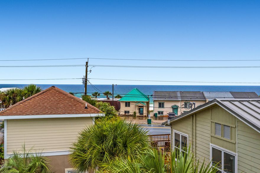 Ideally located in Sunnyside on the west end of Panama City Beach, ''Anchors Away'' is the perfect rental investment property of second home. This property also offers ample rental opportunity with +$54,000 in projected gross annual rental revenue. The home is characterized by exceptional outdoor living space, which allow the home to take advantage of gulf views from both the second and third floors.This unique small community consists of four luxury upscale homes and a shared outdoor entertainment area featuring a sparkling pool with ample lounge opportunities, the attached spa and individual BBQ grills for each home. This home is located just across the street from the Beach Access and minutes to Pier Park, Frank Brown Park and area shopping and attractions.