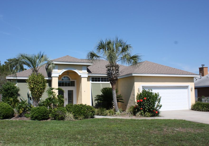 Beautiful home located within walking distance to the Beach. High ceilings, open floor plan, separate dining, breakfast bar and living room with gas fireplace. The property has split a bedroom floor plan and large master bathroom with double vanities and walk in closet. Laundry room and double garage the home also offers a large fenced back yard with tool shed.