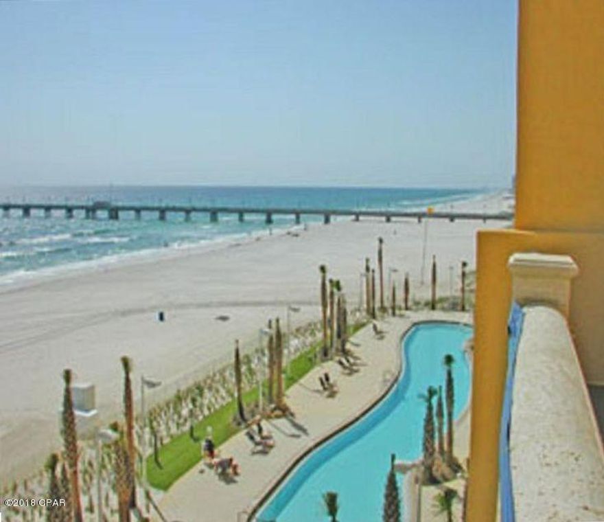 Gulf Front Bedroom & Living Room ... Calypso Beach Resort is located next to Pier Park... If you are L@@King for a 1 Bedroom unit that has the Bedroom & the Living Area that overlook the GULF... Here it is! Age, SF, and Dimensions are approximate... Buyer please verify if important.