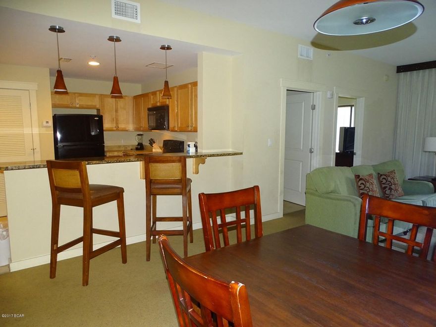 Nice pool & Gulf of Mexico view. The Condo has jack & jill bathroom to allow flexibility in rental market.