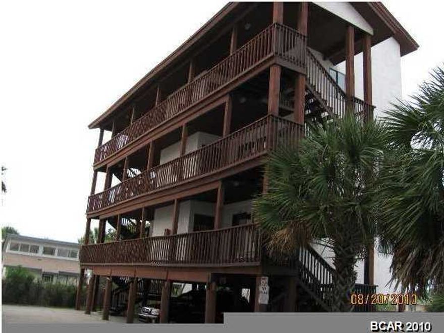 sit on your balcony and watch the waves come in....this cute studio condo has new carpet,paint and air conditioner...you have a laundry room with hookup for washer and dryer......owner offering owner financing with 20% down, 6.5% interest , amortize over 20 years with a 3 year balloon..there is a renter which pays 750.00 a month