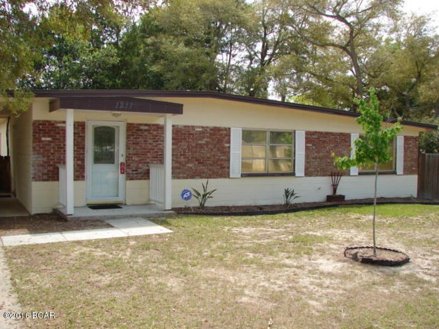 Home located near Tyndall Air Force Base. This home features large bedrooms, a fenced back yard, a tool shed in back yard, bonus room, and a convenient attached car port