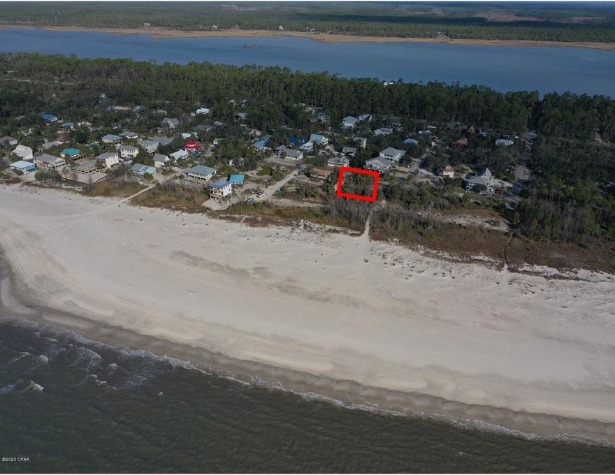 Great first tier lot in a very desirable area of Indian Pass. This lot is very close to the beach and will have nice Gulf views. Huge beautiful beach in front of this area. Projected to be in the AE flood zone and will require a DEP permit as this lot is inside the CCCL line. The owners have started the permit process and the DEP permit will be included with the sale. Some of the owners are licensed Florida Realtors.