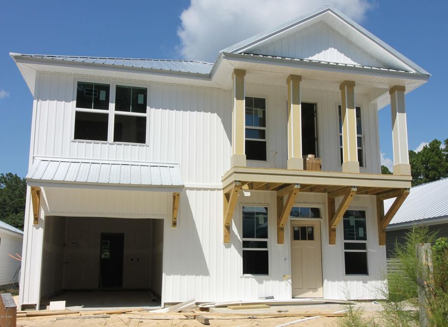 Beautiful New homes in a new community close to Tyndall AFB. This home is built with energy savings in mind. Metal Roofs, Custom cabinets, Quartz counter tops, tile, carpet in upstairs. This is one you don't want to miss. Community offers parks, Playground and Basket ball court The Lawn care is covered in your HOA Fees. Perfect Location and the price is right.