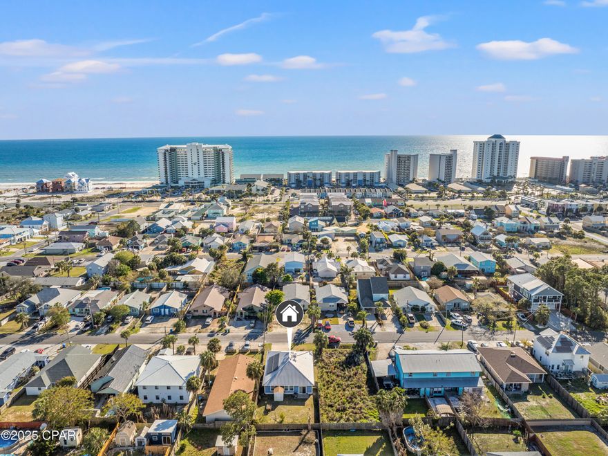 **LENDER INCENTIVES: Closing cost credit and/or rate buy-down available from preferred Lender. Contact Listing Agent for more information.**

Located just south of Grand Lagoon on the coveted East end of Panama City Beach, this 2018-built home offers a combination of modern construction, coastal charm, and short-term rental flexibility with no HOA and solar panels that have already been paid off. 
Step inside to an open-concept layout featuring tile flooring throughout the main living areas and a spacious kitchen designed for everyday living and entertaining. The expansive center island, pantry, and clean finishes create a functional and stylish heart of the home. The split-bedroom floor plan offers privacy. The primary suite includes a walk-in jetted tub, tiled shower, double vanity, and a spacious walk-in closet.
Outside, the fully fenced backyard with an integrated sprinkler system provides plenty of space to create your ideal outdoor retreat. Whether you're envisioning a garden, grilling area, or private lounge space, this lot offers the flexibility to make it your own. The home also features a durable metal roof, Hardie Board siding, leaf guarded gutters, and an attached two-car garage with additional driveway parking.
Located just minutes from beach access, boat ramps, and local favorites for dining and entertainment, this home is ideal for full-time living, seasonal use, or investment. This is coastal living, simplified. Call today to schedule your showing!