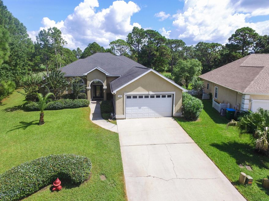 The Glades, home to the Hombre Golf Course and 160 Grand Heron Drive. Located on the 9th hole, 4 bedrooms, 2.5 bathrooms, a salt water, screened in pool, fenced backyard, trayed ceilings, crown molding and ample storage throughout! 2 car garage with a climate controlled storage room in garage and above garage. Real hardwood floors, kitchen open to family and dining room. Master suite uses entire North side of dwelling w/ an enormous walk in closet w/ built -ins, his/ her vanity, immense shower,  private exit to pool deck. Bonus features, new interior paint, new HVAC, new Saltwater Pool Cell and pool pump, Gas Fireplace, Gas Line on pool deck for grill and surround sound throughout. The Glades has 3 entrances, exceptional golf, minutes to the Gulf, Come take a tour today!