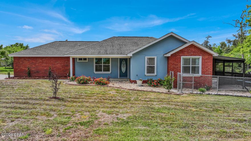 Tucked away in the highly desirable Highpoint area of Deerpoint, this beautifully maintained home offers the perfect combination of privacy, comfort, and convenience. An oversized screened-in back patio creates an ideal setting for entertaining or unwinding, while the low-maintenance backyard makes outdoor living effortless.
The kitchen is both stylish and functional, featuring stainless steel appliances and a dedicated pantry for added storage.
The spacious primary suite serves as a relaxing retreat, complete with a private bath featuring double vanities, a garden tub, separate shower, and a walk-in closet.
Natural light fills the open living space, which flows seamlessly into a tiled kitchen and separate dining areaperfect for both everyday living and hosting.
Conveniently located just minutes from the Highpoint boat ramp and park, approximately 5 minutes to Deerpoint Lake, close to local schools, about 25 minutes to TAFB, and a short drive to town.
This is a place you'll truly love to call home.