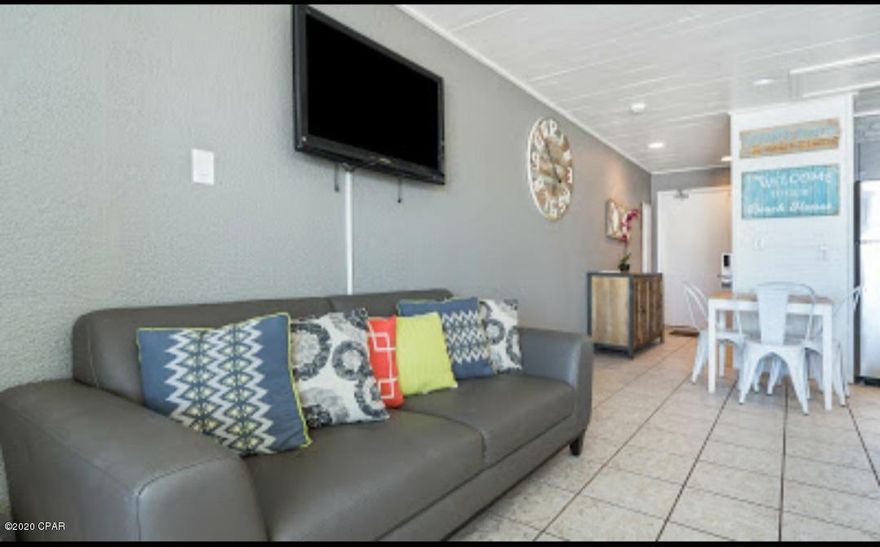 Don't be fooled by the age of this condo.  Conveniently located across the Gulf World, our aquatic zoo.  This condo unit is completely refurbished!  The owner change the HVAC & Heater in 2019.  Refrigerator, microwave, stove oven combination were changed in 2016.  Shower with all tile, and glass door was remodeled in 2016.  Brand new mattress, sofa, end table and chairs,credenza and table are also 4 years old.  Last but not the least, the price is unbelievable!  It is a must see unit!  This wont last long!
