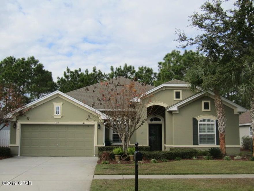 Conveniently located to Pier Park and the beach this elegant 3 bedroom, 2 bath  POOL home located in Palmetto Trace features large bedrooms, open living room with an area for a small office, formal dining area and 2 car garage. Kitchen features stainless steel appliances, granite countertops and breakfast bar. Garden tub and separate shower located in gorgeous master bathroom.  Pool, lawn, pest control and separate meter for sprinkler system provided by Landlord. HOA provides trash service.   1 dog under 35 lbs permitted. Storage shed does not convey with property.

.
