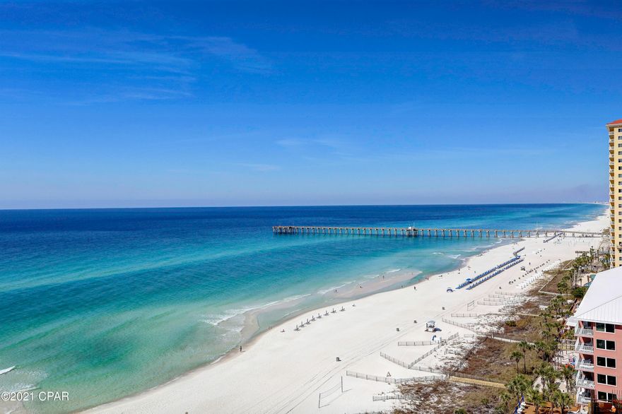 'CURRENTLY UNDER CONTRACT, SELLER ACCEPTING BACKUP OFFERS 

AQUA CONDO-GULF FRONT! Don't miss your opportunity to make this fully furnished residence yours! This unit features two bedrooms plus a bunk and two full bathrooms. The master bedroom faces the Gulf! This unit also features granite countertops, a breakfast bar, new carpet in both bedrooms and stainless steel appliances, with a large  wrap around Balcony that's Accessible from the master bedroom that boasts magnificent Gulf Views. This residence can easily accommodate 8 Guests. Aqua Condo is a highly sought after building that features world-class amenities that include Indoor/Outdoor Pool, Spa, Fitness Center, Fire Pit and more. Make an appointment today to see this amazing condo! All dimensions are approximate. Buyer to verify all dimensions if deemed important.