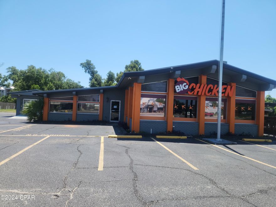 This is a very unique opportunity for a turn-key commercial business in rapidly growing Panama City and Bay County.  This lot is 1.4 acres with lots of parking.  The building is currently a restaurant and is ready to make it your own in several different opportunities. Property includes Walk-in Coolers and Walk -in Freezer, and two(2) BBQ Smokers.  Seating capacity up to 150 people(including the outside seating).  The property is available for renovation and lease, or the property can be torn down and rebuilt with a ground lease.  The property can also just be purchased.  The location has a 35,000 AADT count.  Property like this does not become available very often.