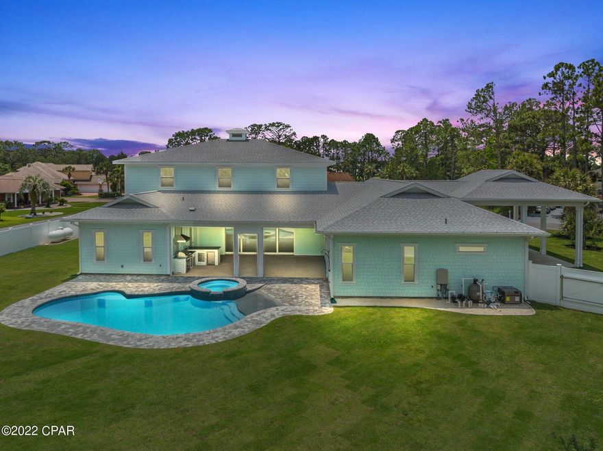 **TWO HOMES IN ONE** Featuring over 4,000 square feet in the main house and over 1,200 square feet in a SEPARATE IN-LAW SUITE, this stunning compound is BRAND NEW. Featuring incredible finish work, an amazing outdoor space, heated pool, hot tub and a HUGE yard, this is the perfect place for large families...especially if you want to have a separate residence for any reason. There is PLENTY of parking and even space and covering two park TWO RV's with hookups. Or park your boat(s), jet-skis, and more. This incredible residence boasts large rooms, private suites, and plenty of bonus and storage spaces for flexibility. This ONE-OF-A-KIND custom build is EASY TO SHOW. Make it a point to see this incredible home today.