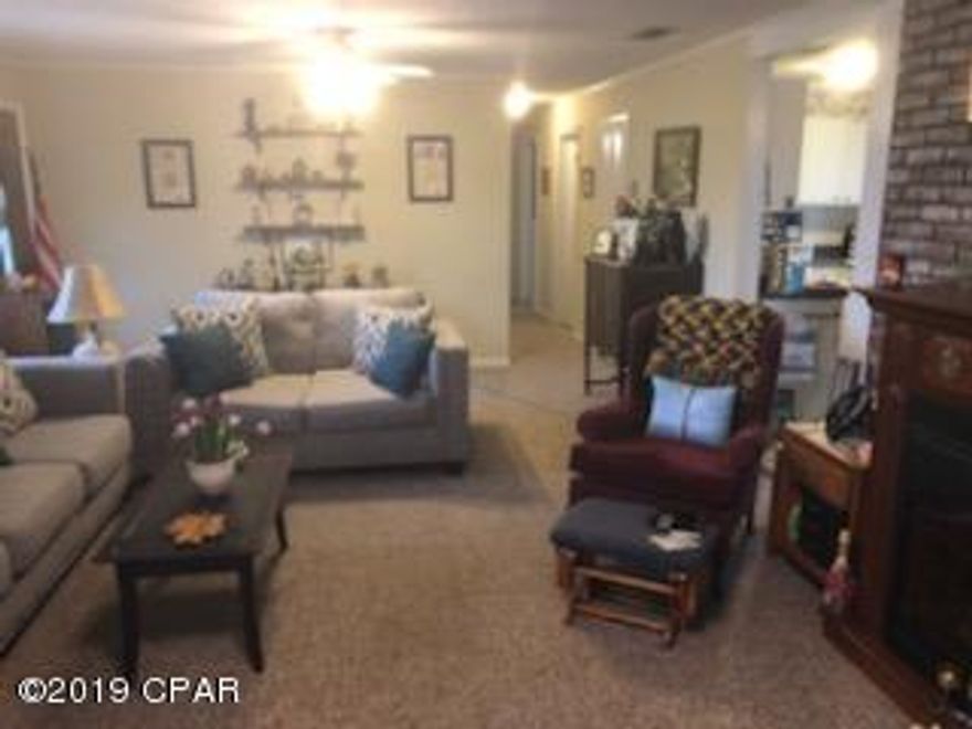 Cute little three bedroom home close to the college, shopping, restaurants, etc. Great potential rental investment. Except for his hatred for the privacy fence, Michael spared this home.  They had a new roof put on it about 8 months before Michael visited us. Putting it simply, there's just not much available for the $150-ish price range and this is a solid little place, give it a look, you'll love it. Yard needs some love and unscreened portion of porch roof probably needs removed. Room sizes are approximate.