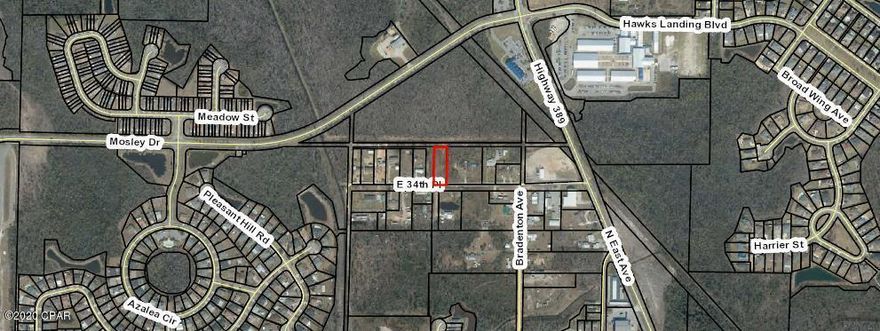 Large residential lot close to all Lynn Haven has to offer but zoned in Bay County. According to Bay County Planning and Zoning, mobile homes are allowed but please confirm if important. Convenient to shopping, schools, parks and water, both salt water and fresh. The lot is nice and deep (the length of a football field!) with lots of room to build your dream home.