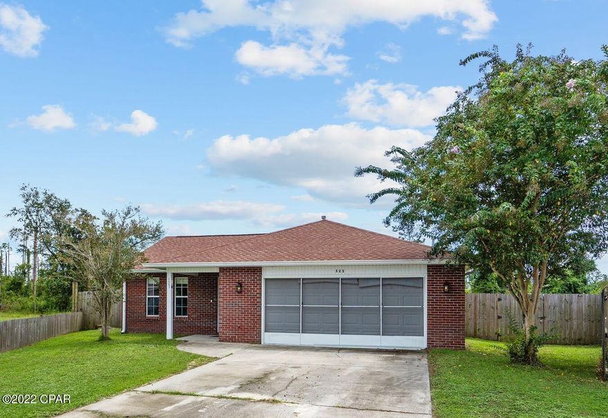 CURRENTLY UNDER CONTRACT, SELLER WILL CONSIDER BACKUP OFFERS  This well-maintained 3 bedroom 2 bathroom home would be a great starter home or the perfect space for your family. Move in ready brick home conveniently located near shopping, restaurants, the beaches, and Tyndall Air Force Base. Situated at the end of a quiet cul-de-sac. This home has a new carpet and a privacy fenced in back yard.