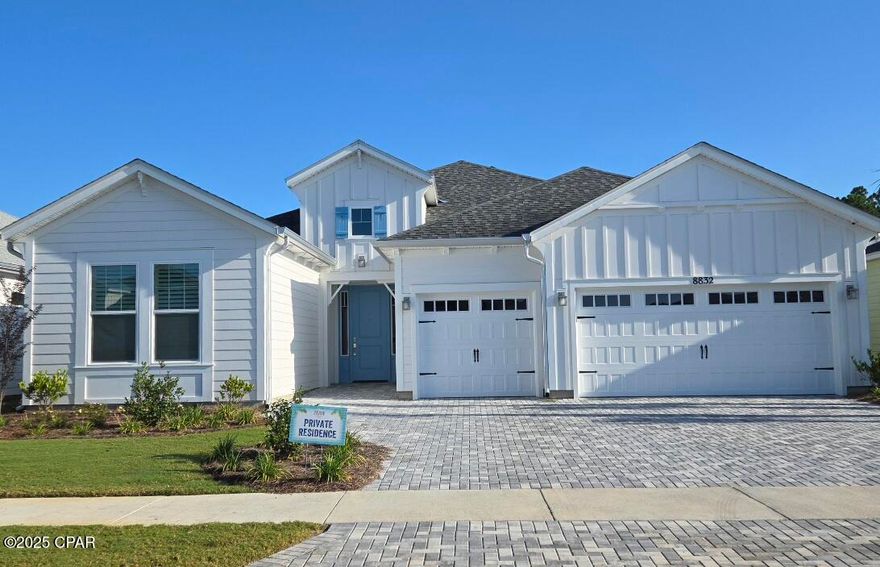 Live the coveted 55+ community of Latitude Margaritaville Watersound right now!  Brand new home available July 1, 2026 for no more than 12 months..  Relax on the screened lanai with pool and views of the preserve and pond.  It just doesn't get any better!  Close to all the amenities especially with an available Golf Cart, arrangements to be made with Landlord!  This brand new Aruba single family features 2 bedrooms, 2.5 baths, 3 car garage and a POOL and HOTTUB.  All utilities included with a monthly cap of $400.  FURNISHED, move in ready and all appliances included (refrigerator, range (natural gas), dishwasher, microwave, washer and dryer).  Extra den with a sofa bed.   No yard work required so you'll have lots of time to enjoy all the amazing activities and meet new friends!

RENTAL REQUIREMENTS:
At least 1 tenant MUST be 55+
LONG-TERM (over 6 mo+) 
SMOKING is not permitted in any home or lanai/porch
BACKGROUND CHECK (credit, criminal, eviction) required & paid for by each tenant
PETS-NO
$$ Due upon lease signing: Security Deposit $$ Due at Lease Start:  1st mo + last mo+ cleaning fee + due at move-in
COMMUNITY ACCESS - tenants purchase all gate & amenity access credentials through HOA (transponders & passports).  Tenants have full use of all amenities just as a homeowner has.